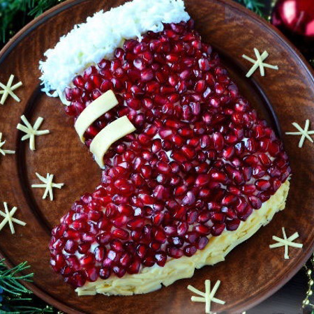 Салат "Новорічний чобіток" від Наталії Гусаченко