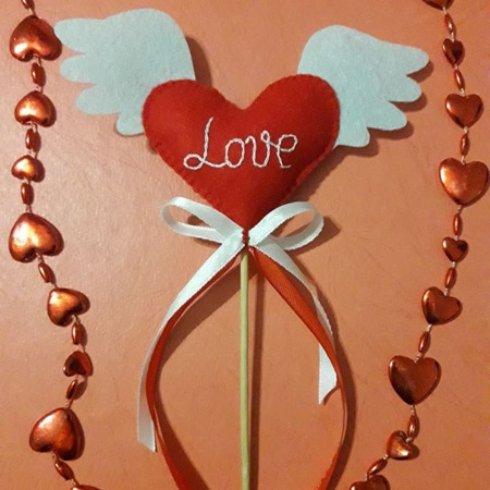 Сердечка із фетру від Юлії Пилкової