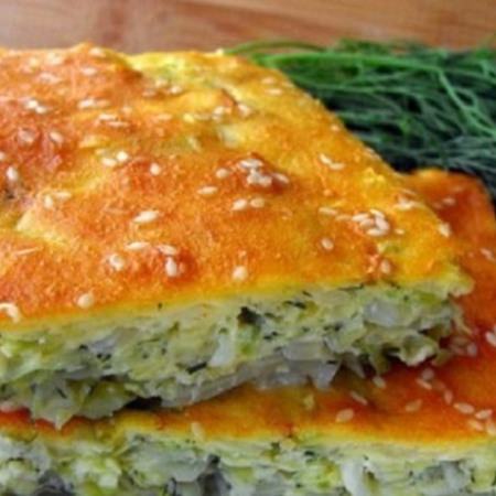 Швидкий пиріг з капустою