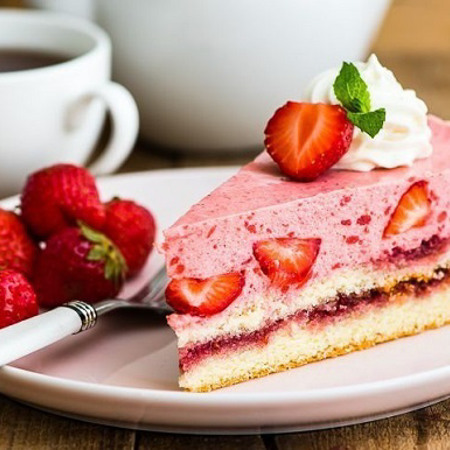 Йогуртовий торт з полуницею без випічки