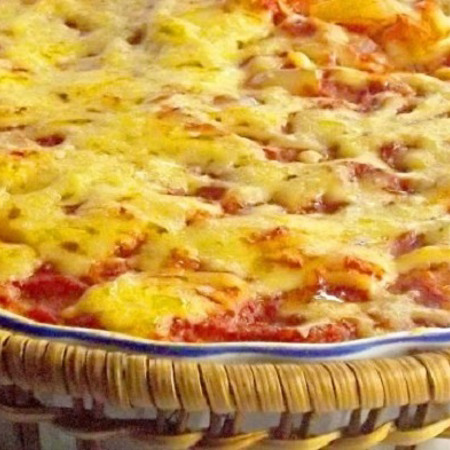 Запіканка зі цвітної капусти з помідорами