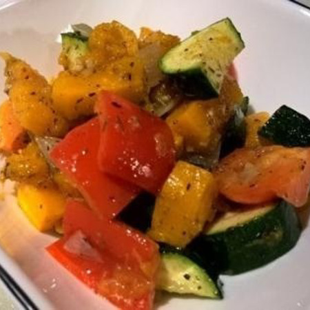 Теплий салат з гарбуза