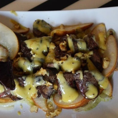 Теплий рецепт з печінки і груші