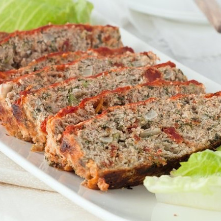 Запіканка з фаршу зі шпинатом