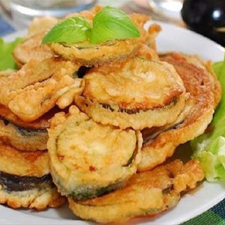 Баклажани з м’ясним фаршем в клярі