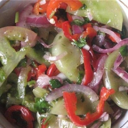 Закуска з зелених помідорів по-грузинськи