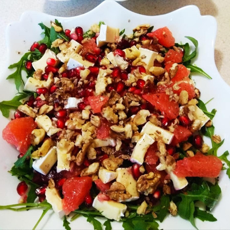 Салат з буряка, грейпфрута і граната