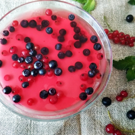 Кефірно-ягідне желе