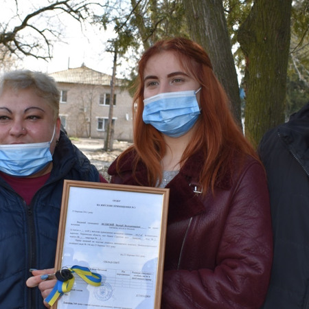 Ордер на соціальне житло вручили дитині з дитбудинку сімейного типу