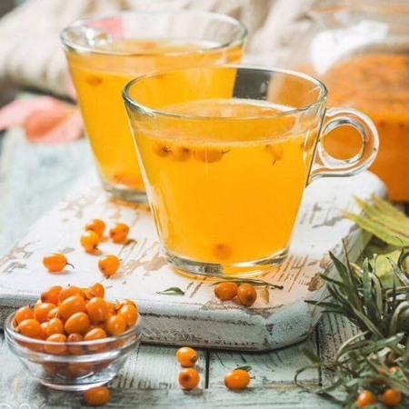 Морс із обліпихи з медом