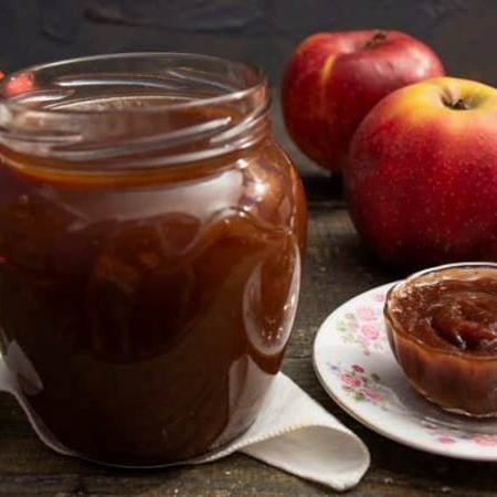 Яблучне повидло з шоколадом на зиму