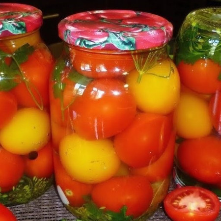 Консервовані помідори в желе