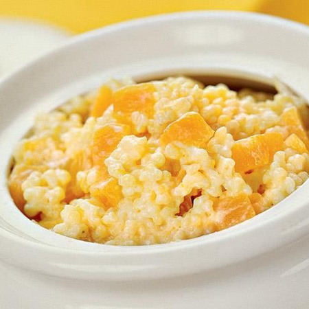 Пшоняна каша з гарбузом та сиром