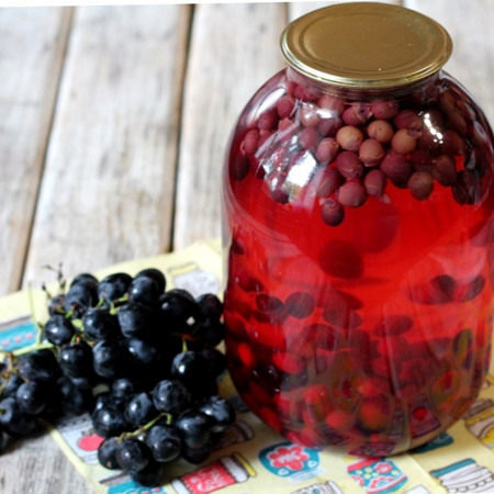 Компот із винограду на зиму