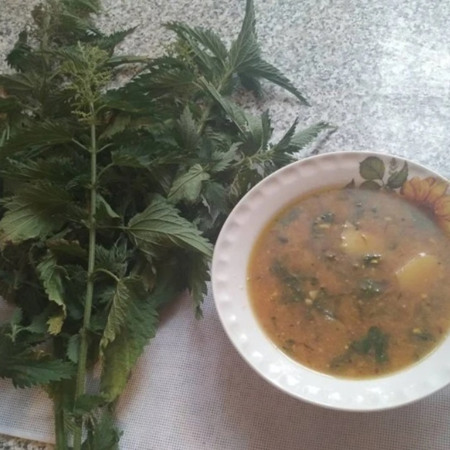 Козацький борщ з кропивою з села Стародубівка