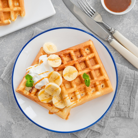 Бананові вафлі