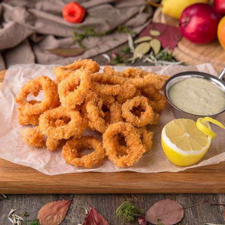 Смажені кабачкові кільця в паніруванні