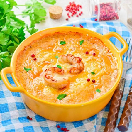 Жульєн з креветками