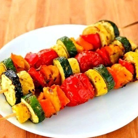 Овочевий шашлик без маринування