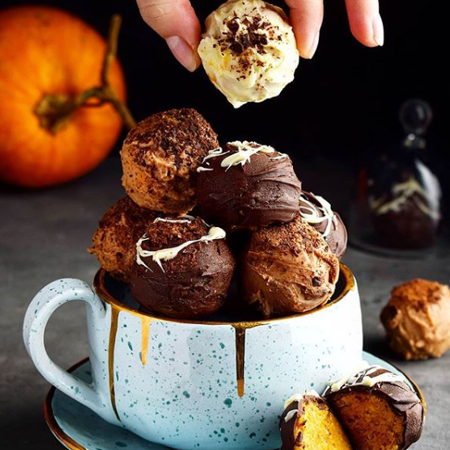 Гарбузові  трюфелі в шоколадній глазурі