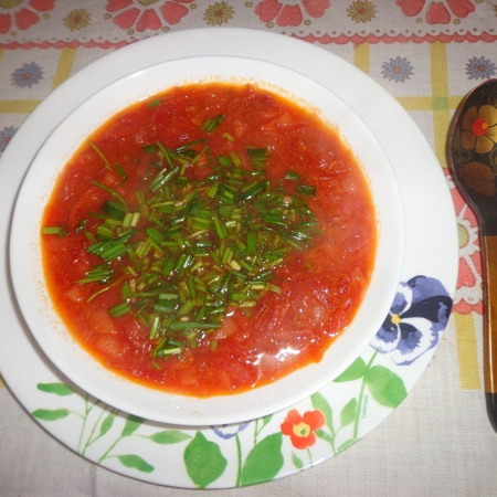 Борщ з квасолею