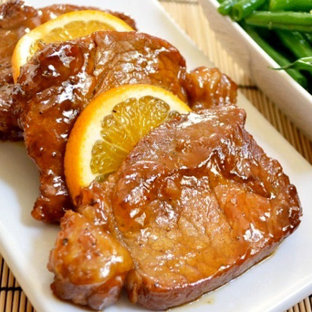 Свиняча шийка в апельсиновому маринаді