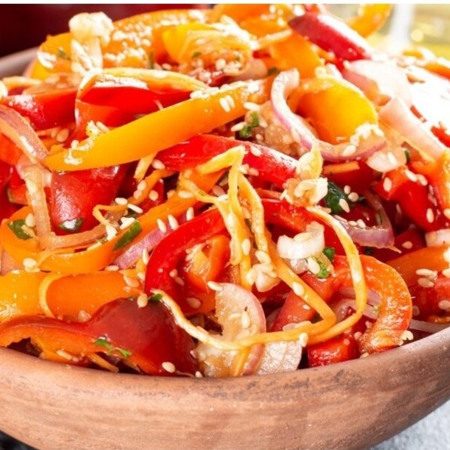 Салат з болгарського перцю на зиму