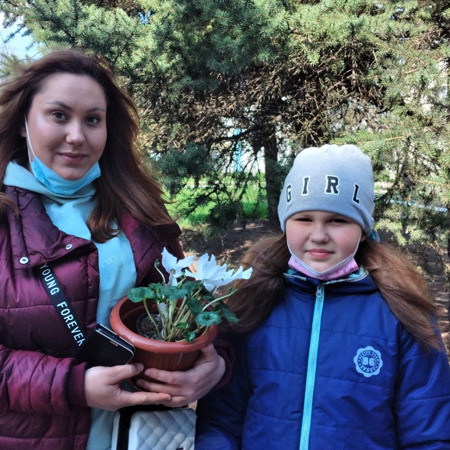 Анастасія Спіріна з мамою Катериною Марковою