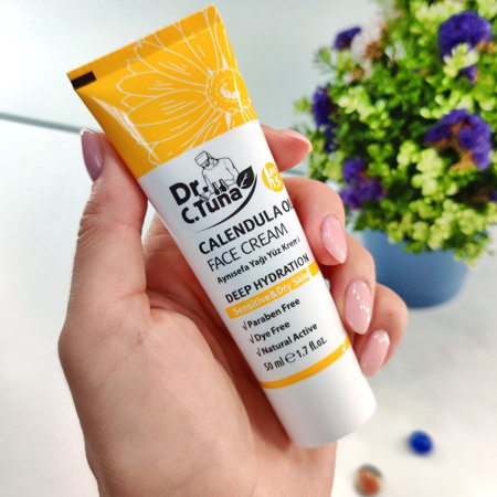 Крем для лица с маслом календулы Dr. Tuna 