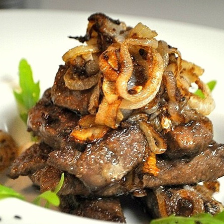 Печінка по-королівськи від Інни  Колошиної – продавчині відділу бакалея на Біляївському ринку