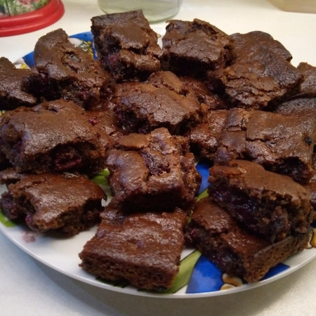 Пісний вишнево-шоколадний кекс