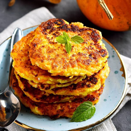 Гарбузово-творожні оладки 