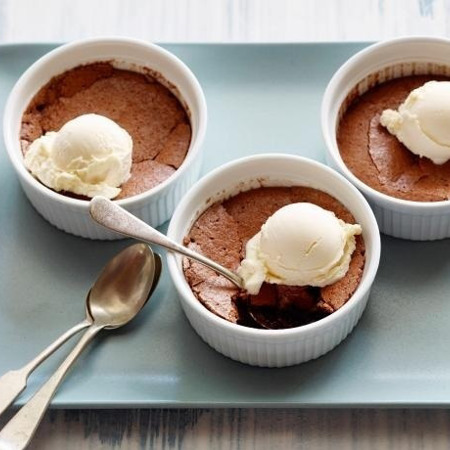 Шоколадний фондан із какао