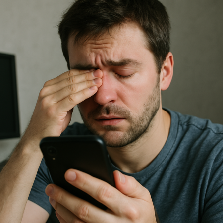 Втома очей після телефону або комп’ютера