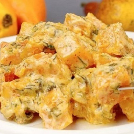 Гарбуз в сметані