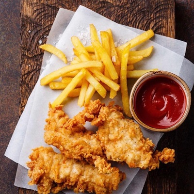 Комбо: картопля, м’ясо та салат