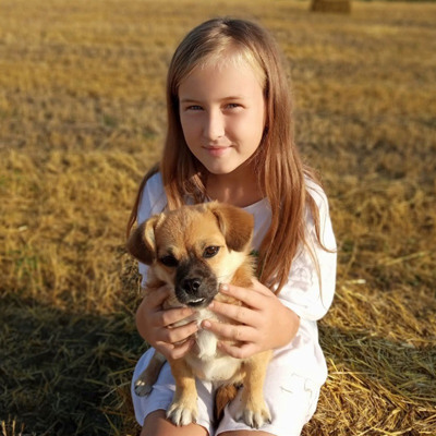 Христина Бондаренко і собачка Муся