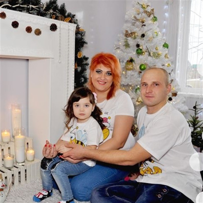 Родина Середенко: Костянтин, Анна та Міланочка