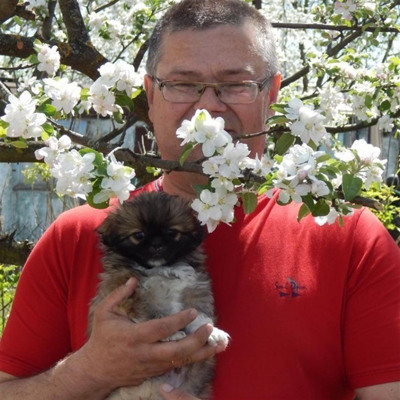 Ігор Синяк та пекінес Рікі