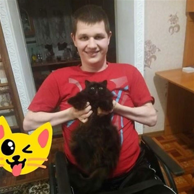 Денис Свінковський зі своїм улюбленцем Кузьмичем