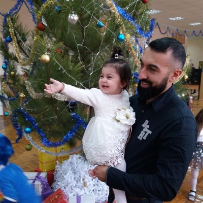 Амина Заретдинова с папой