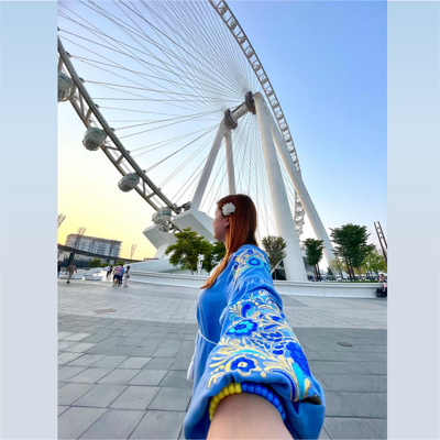Даша, острів Bluewaters (біля Ain Dubai)