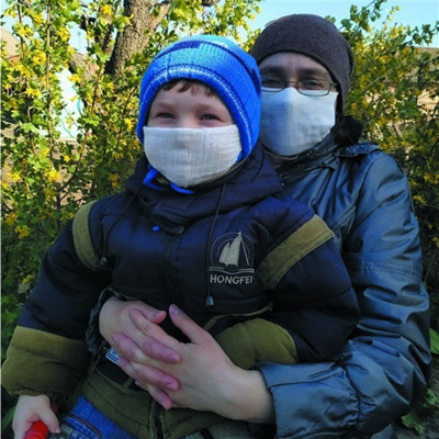 Роман Шиян с мамой Еленой