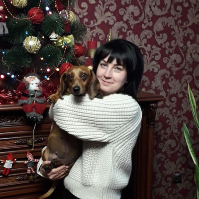 Марина Кетоєва та такса Джессі