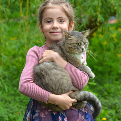 Віка Говоруха та кіт Мартин