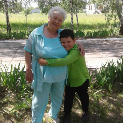 Ніна Любанська, 73 роки, з внуком Андрієм