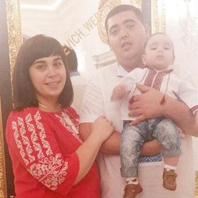 Тетяна, Микола та синочок Васька Богданюки