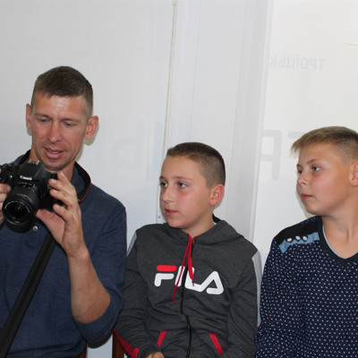 Тато, друг Віталик і я