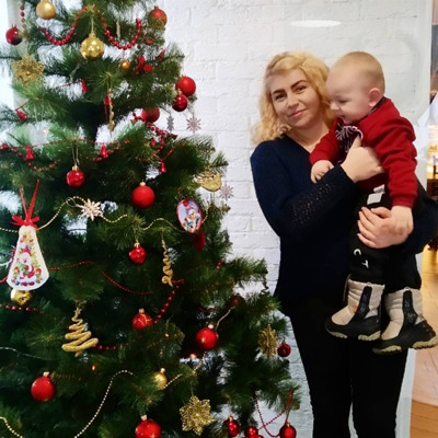 Юлія Мельніченко з синочком Єгорчиком, м. Переяслав