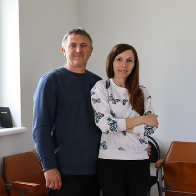 Юля та Валентин Моісеєнко, волонтери